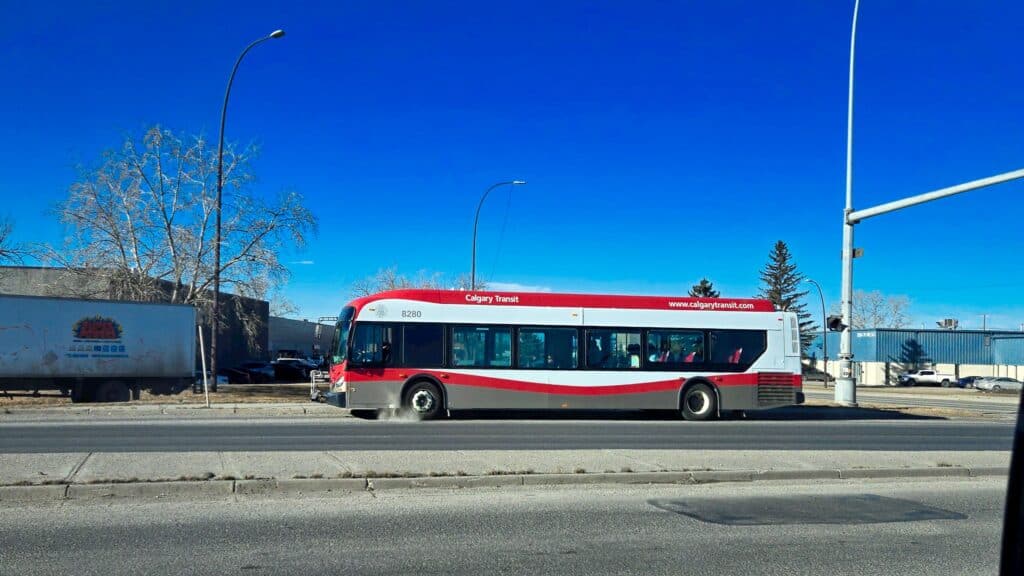 Calgary public transport bus