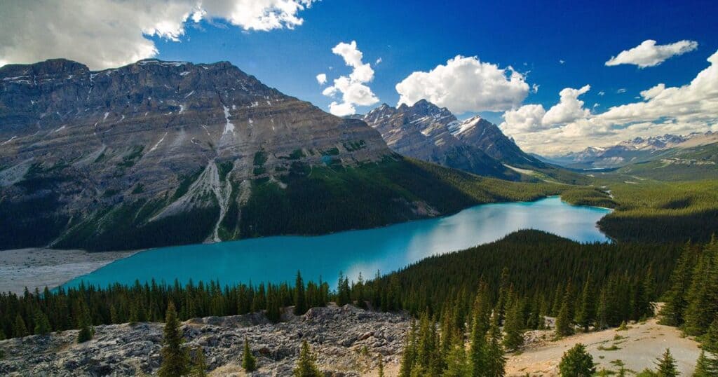 Hown Many days in Canadian Rockies - Peyto Lake