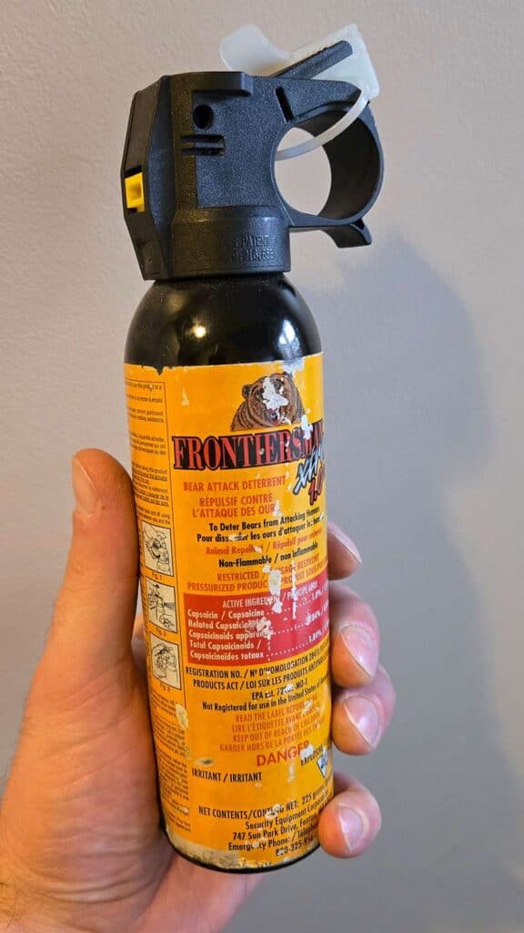 Bear spray